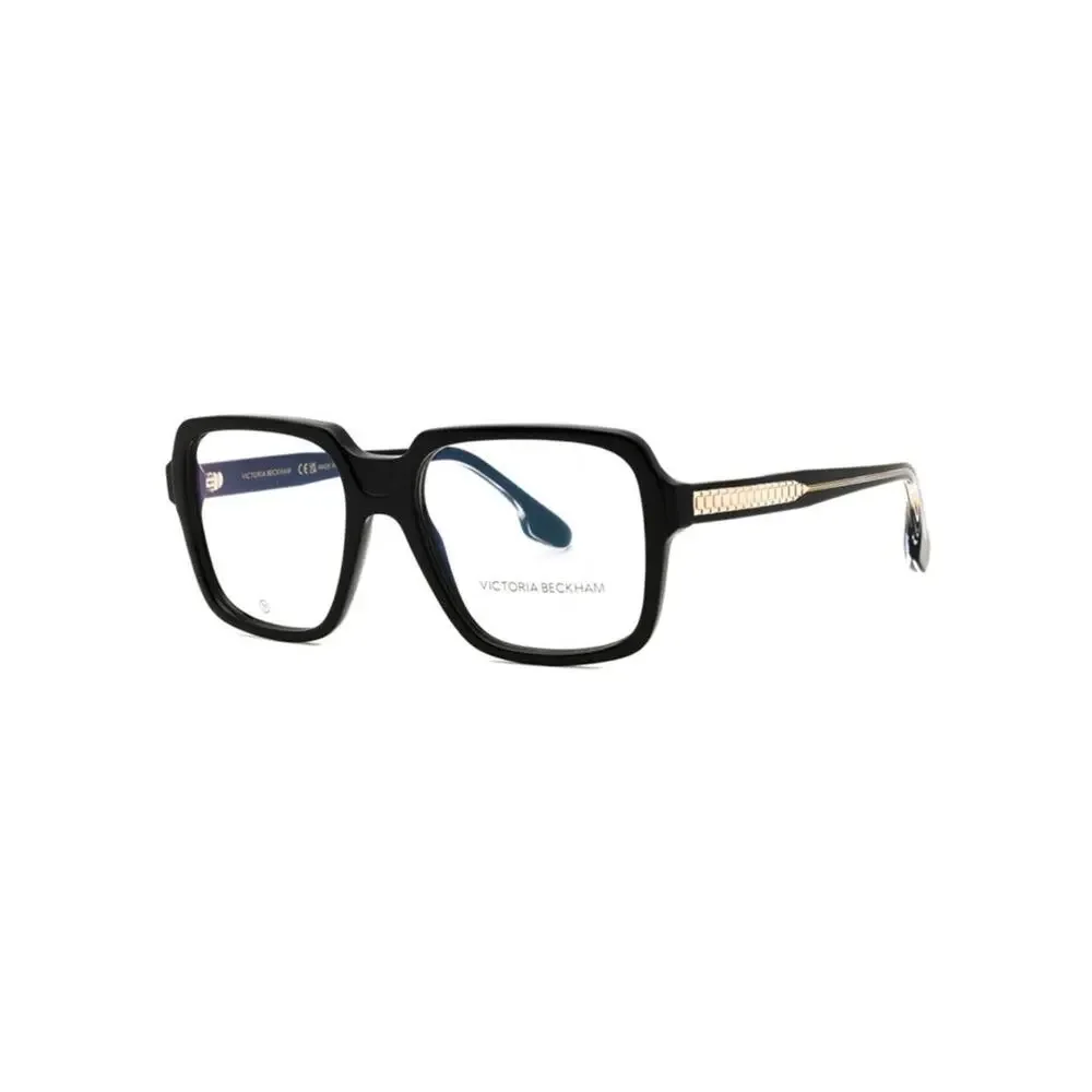 New Victoria Beckham VB2668 001 Black Square Acetate Glasses Women Authentic